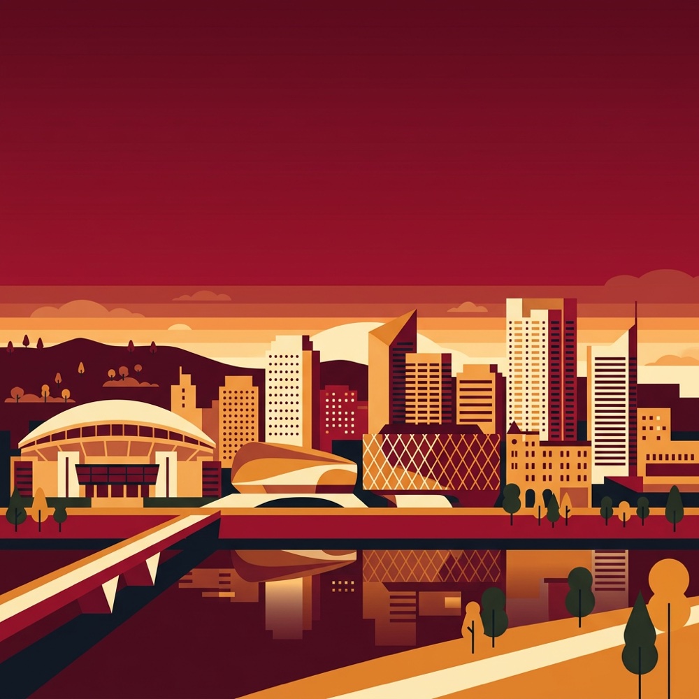 Illustrated skyline of Adelaide